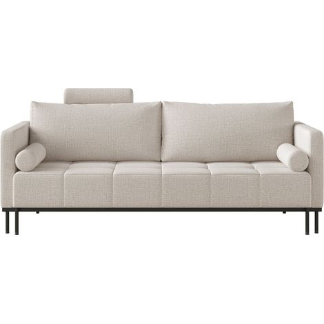 Selsey Skilia - Canapé - 224 cm - Chenille Beige clair (1/5)