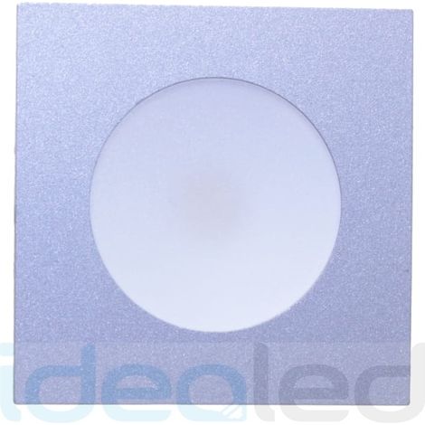 Spot meuble LED carré 2W 4000K gris 12V IdeaLED ID-1502 (1/2)