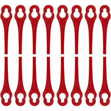 Lot de 100 Lames en Plastique de Rechange pour Coupe Bordure Florabest LIDL - Longueur 8,3cm-LIAIKI (1/5)