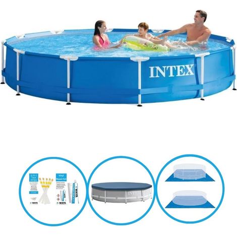 Intex Piscine Tubulaire Ronde - 366x76 cm - 5-pièces  S22456 (1/5)