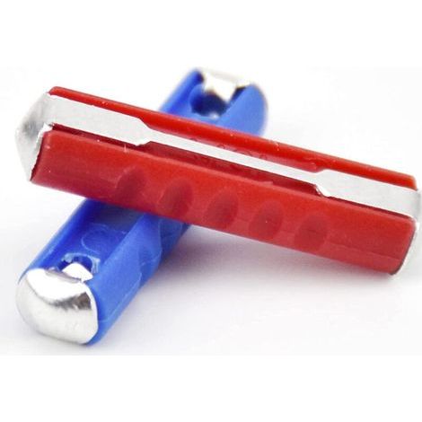 FOREHILL Fusible torpille 200 pièces, assortiment de fusibles de voiture en forme de torpille multicolore Amp 5A, 8A, 10A, 16A, 25A, pour les voitures européennes de style ancien (1/4)