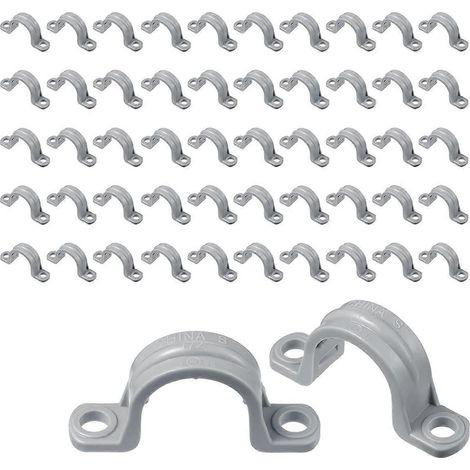 PVC-Rohr mit Doppelloch-Kunststoffschlauch und Rohrschelle (1/2 Zoll)