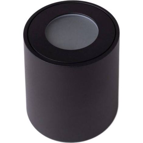 Spot plafond salle de bain IP44 noir rond GU10 35W