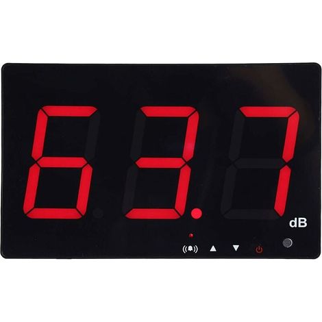 Sonomètre numérique portable 30-130 dB – Alarme réglable – Grand écran LCD rétroéclairé – Enregistrement des données USB