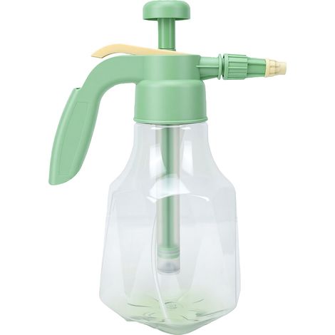 Vaporisateur d'eau de 1,5 L avec buse réglable et pulvérisateur à pression pour le nettoyage des plantes et le lavage des animaux (vert) (1/5)