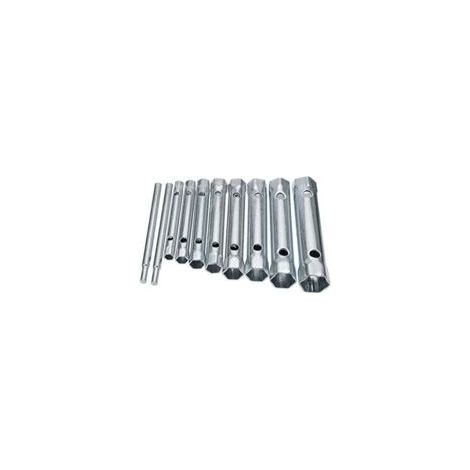 Lot de 10 Clés Tubulaires 6 à 22 mm, Clés à Tubes, Clés à Bougie pour Visser la Bougie, Démontage/Montage de Robinetterie et Mitigeurs, Dévisser des Boulons Inaccessibles (1/5)