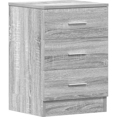 Maison Exclusive - Nachttisch Grau Sonoma 38x35x56 cm Holzwerksto