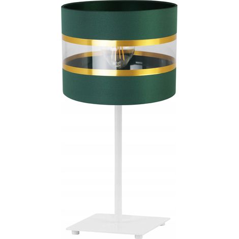 Nachttischlampe, eleganter goldener Lampenschirm, 20 cm (1/5)