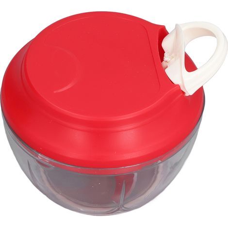 Manueller Gemüseschneider mit Seilzugmechanismus, für Zwiebeln, Knoblauch, Salat, rote Zwiebeln, mittlere Größe, 500 ml (1/5)