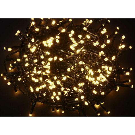 Giocoplast 1200 minilucciole led bianco caldo su 48mt di cavo scuro 139 19016 13919016