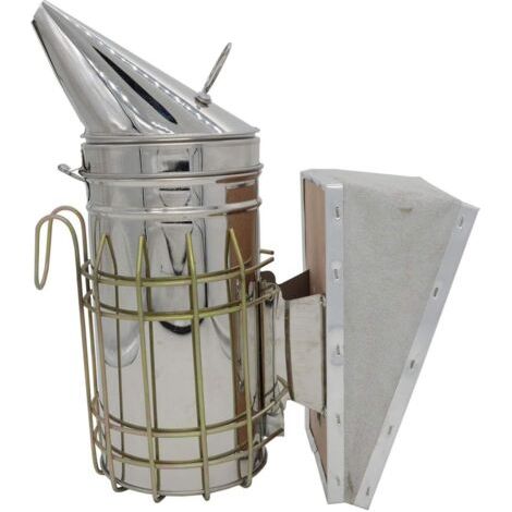 Fumeur d'abeille pour l'apiculture, fumoir en acier inoxydable avec bouclier thermique pour apiculture TH-BS1 (1/5)