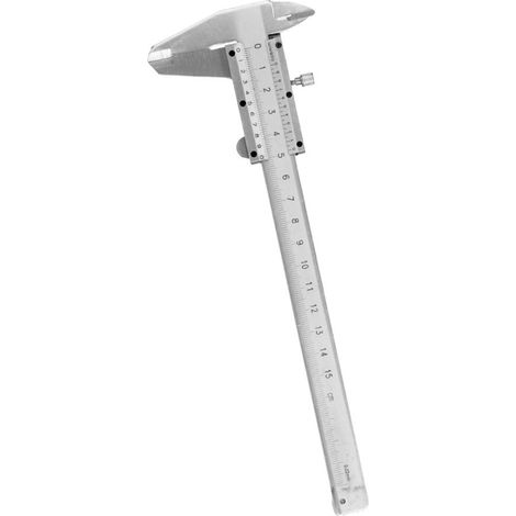 Pied à coulisse à vernier en acier au carbone à quatre voies, 0-150 mm, aspect de la section arrière aléatoire. (1/5)