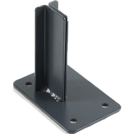 Piastra di base/fine per palo recinzione LARKO - Grigio antracite RAL 7016, 10x15 cm