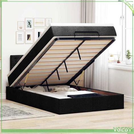 Lit ottoman - 3312466 - 120x200 cm - Rangement sous lit - LED intégrée (1/5)