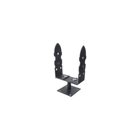 Base de poteau réglable 0-165 mm pour carré rétro - LBS KW 160 R (1/2)