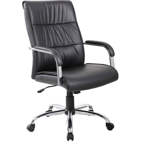Silla con Ruedas - Sillón de Oficina Negro