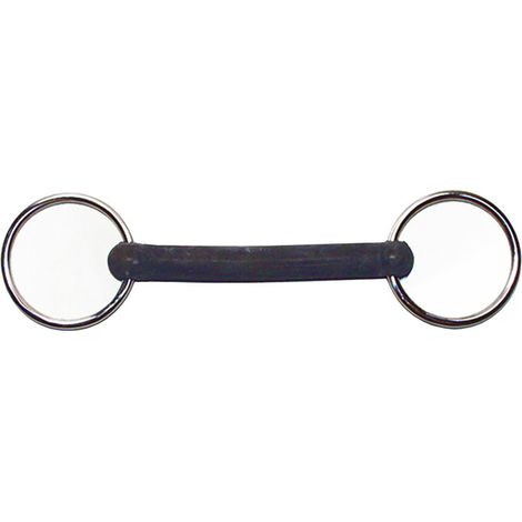13,5 cm: Morso ad anelli in acciaio inox intero in gomma flessibile 18 mm