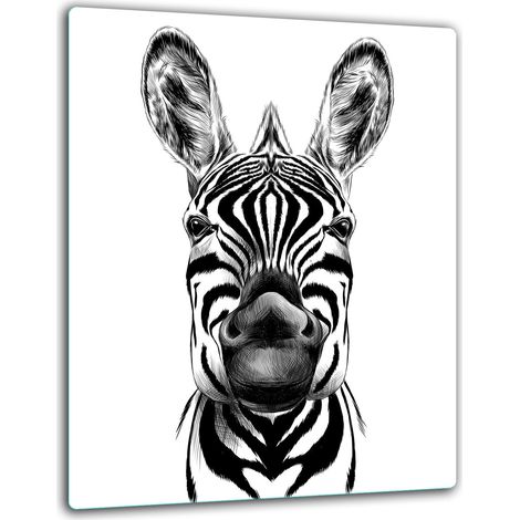 PIASTRA DI PROTEZIONE IN VETRO PER PIANO COTTURA A INDUZIONE 40x52 ZEBRA (1/5)