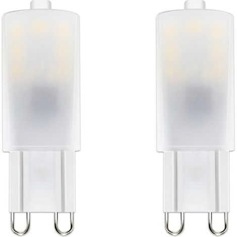 Ampoule LED G9, G9 LED 2,5W équivalent 25W Lampe Halogène, Blanc froid 6000K Non Dimmable, 220-240 V CA 2-Unités (1/5)