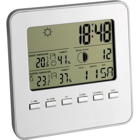 STATION MÉTÉO SANS FIL ARGENT