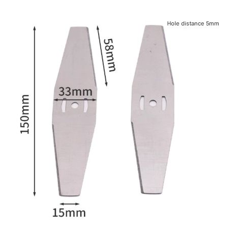 Coupe Bordure Lame De Rechange, 24V Coupe Bordure sans Fil avec Batterie Lame en Métal, Debroussailleuse Electrique Accessoires,Metal Blade (1/3)