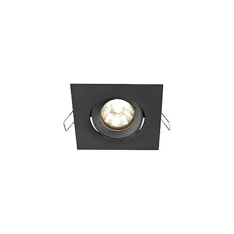 spot encastré - carré - europole be best design - culot gu10 - noir - orientable - europole 246545