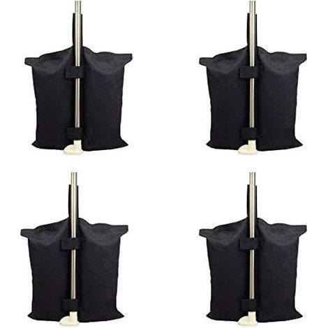 Industrial Grade Heavy Duty Weight Bag with Double Stitching for Pop Up Tent Canopy Black (1/5)