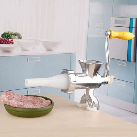1 Hachoir à viande, Alliage d'aluminium, Broyeur à saucisses, Épices, Cuisine à domicile (1/5)