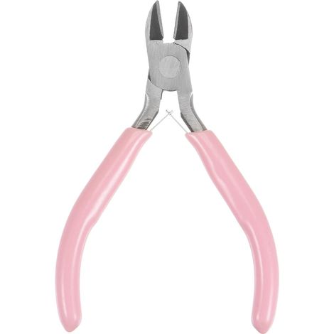 Fil Cutters 4.5 Pouce Diagonale Coupe Latéral Précision Pince avec Rose Plastique Poignée pour Bricolage Artisanat Bijoux Fabrication (1/5)