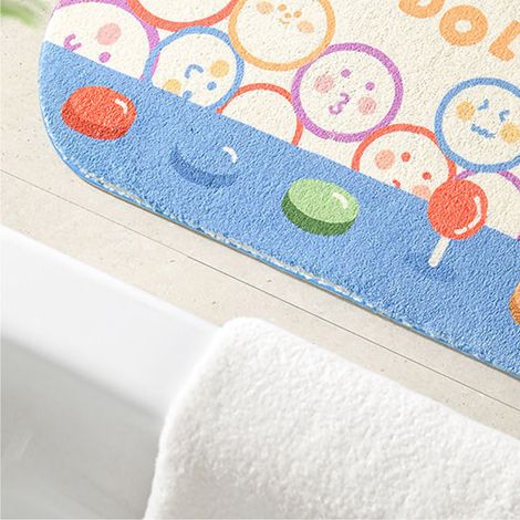 Tapis de salle de bain/chambre, tapis de salle de bain/toilettes antidérapant, tapis absorbant pour les pieds, tapis de bien-être, 40 x 60 cm (1/5)
