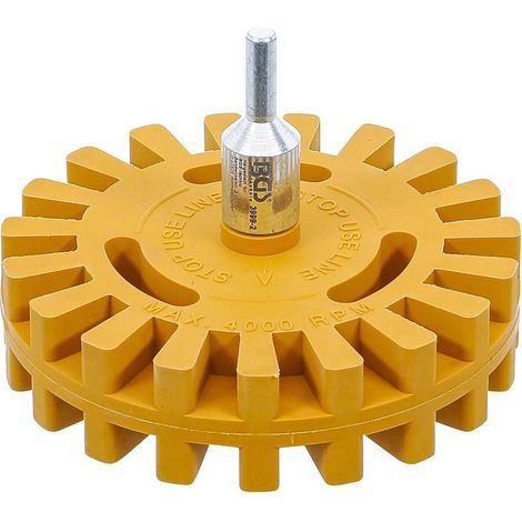 Gomme Enlève Autocollants à Lamelles 100 mm - Précision et Efficacité, Caoutchouc - D-Work (1/5)