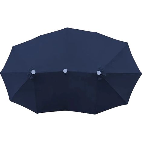 Tenda da sole per patio, tessuto impermeabile, protezione solare, blu navy, 2,7 m (1/2)