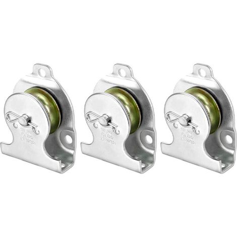 3 piezas Polea de elevación Polea giratoria Polea simple Bloque de polea simple Polea giratoria de metal Polea con rodamiento de bolas Poleas de gancho simple (1/5)