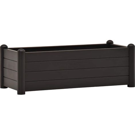 Maison Exclusive - Letto Rialzato da Giardino in PP Antracite 100x43x35 cm