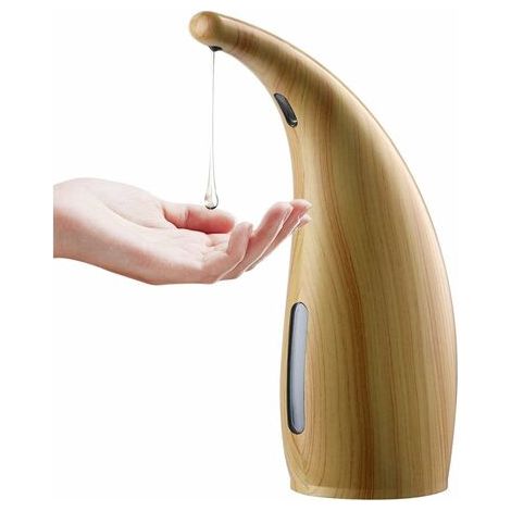 Distributeur de savon automatique sans contact, distributeur de savon mains libres 300 ml, capteur de profondeur IP67, distributeur de savon liquide pour salle de bain, cuisine (1/4)