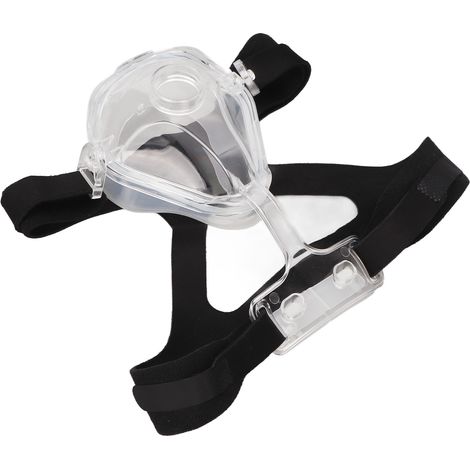 Écran facial pour appareil respiratoire, port confortable, harnais ajustable, protection nasale universelle de rechange (1/5)