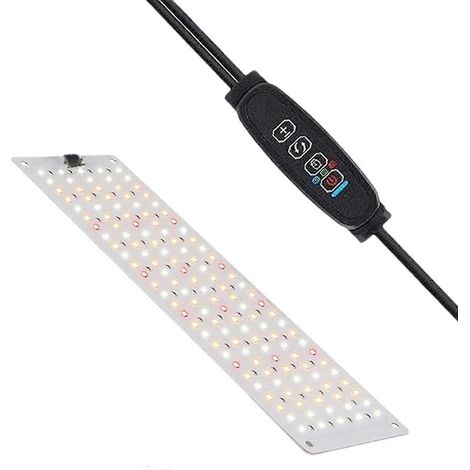 Lampe horticole LED à spectre complet, lampe de croissance pour plantes d'intérieur, plusieurs LED, minuterie, 10 niveaux de luminosité, spécifications américaines (1/4)