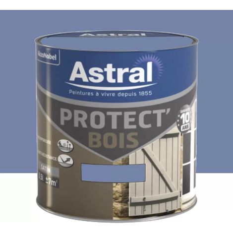 Peinture Bois ASTRAL Protect'Bois Ciel d'été 0,5 L (1/4)