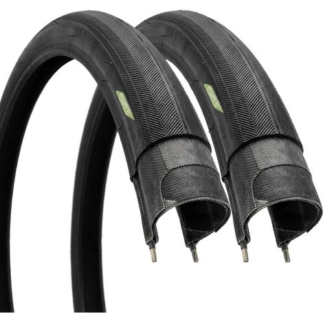 2 Copertoni 24x1 (25-540) Nero - Pneumatico Alta Pressione per Carrozzina Disabili Superleggera e Bici da Corsa Junior Scorrevole e Resistente