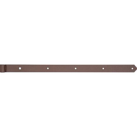 Ladenband DURAVIS® 800 ⌀ 16 mm, gerade, Abschluss abgerundet, Material: Stahl, blau verzinkt, Oberfläche: rostbraun