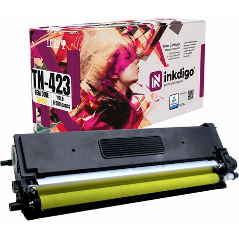 Toner Inkdigo TN423Y compatibile con Brother DCP-L8410CDN HL-L8260CDW, certificato TÜV. (1/5)