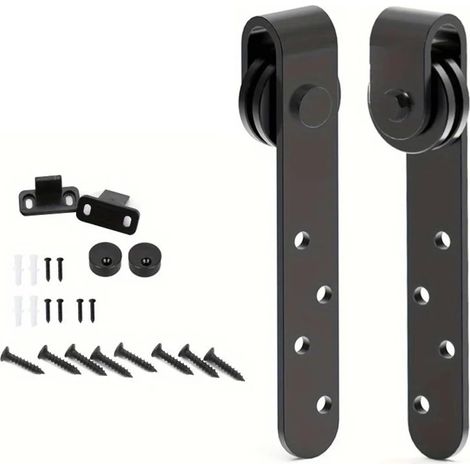 Kit de quincaillerie pour porte grange, compatible avec les portes (1/5)