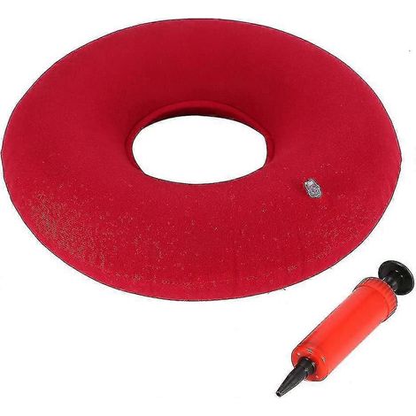 Coussin de chaise 38 cm en forme de beignet / coussin anti-hémorroïdes avec pompe, coussin de siège pour les hémorroïdes, pendant la grossesse et en cas de problèmes de prostate (1/3)