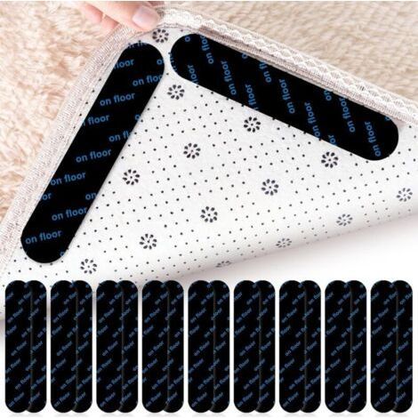 20 pinces pour tapis à coins arrondis – Antidérapantes, lavables – Pour parquet, carrelage, moquette (1/5)
