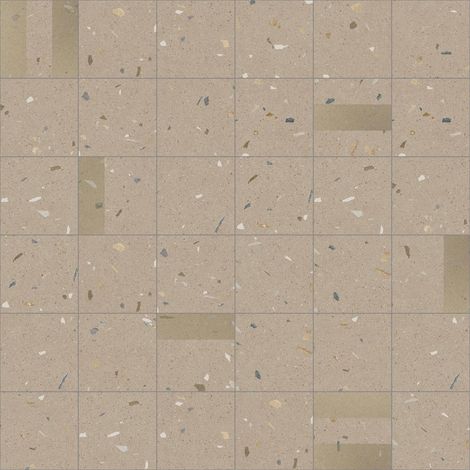 Carrelage sol / mur effet terrazzo 20x20 cm Croccante Eclair Avellana - Patchwork (vendu par boite de 1m2) (1/3)