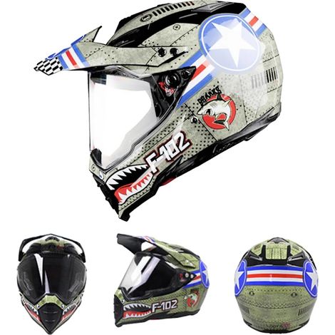 Casque de motocross tout-terrain, construction légère, circulation d'air multi-canaux, requin-a, L-a (1/2)