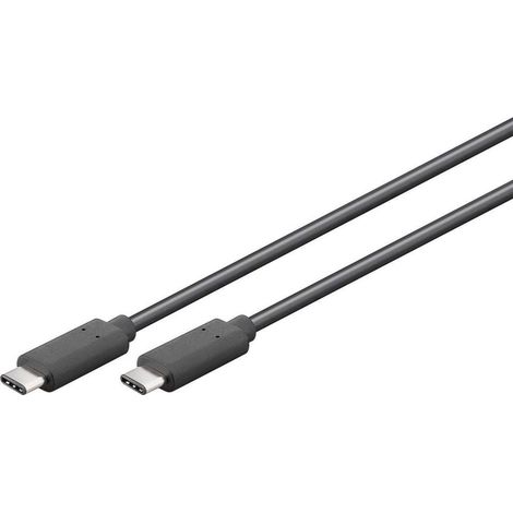 Cavo USB-C™, USB 3.2, 60 W, 5 Gbit/s, Power Delivery, 2 m, Spina USB-C™   Spina USB-C™. Lunghezza del Cavo 2 m (1/3)