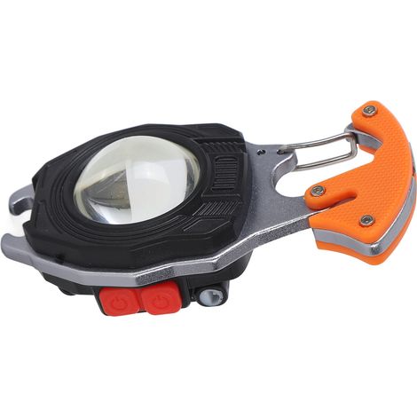 Mini-Multifunktions-LED-Taschenlampe in Orange, 6 Leuchtmodi, ideal für den Einsatz zu Hause und im Freien. (1/4)