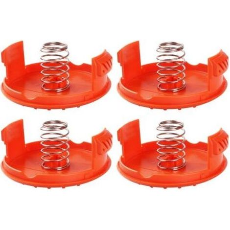 Lot de 4 capuchons de bobine + 4 pièces de rechange pour ressorts compatibles avec les coupe-bordures RC-100-P (1/5)