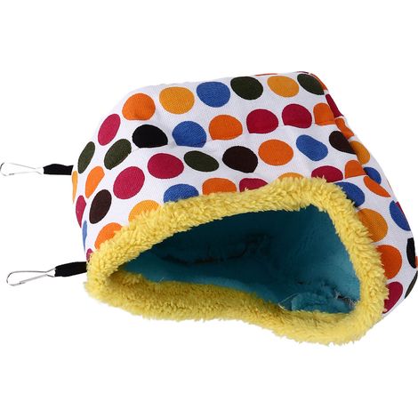 Tanière pour Hamster Douce et Confortable - Maison Pliable et Portable pour Petits Animaux